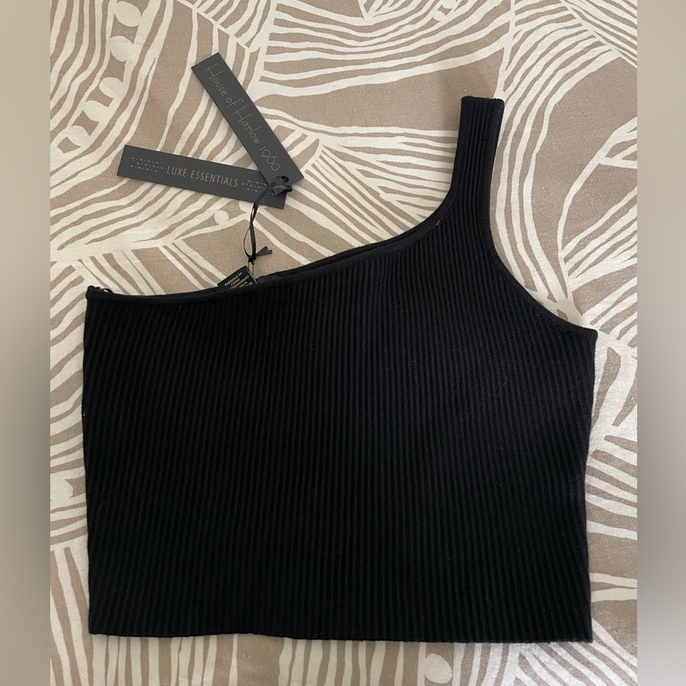NWT House of Harlow 1960 One Shoulder Top sz S